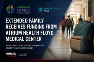 Extended Family grant supports Cherokee County student programs through Atrium Health Floyd funding