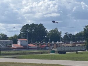 Cedar Bluff emergency response after men fell from a housetop on County Road 165.