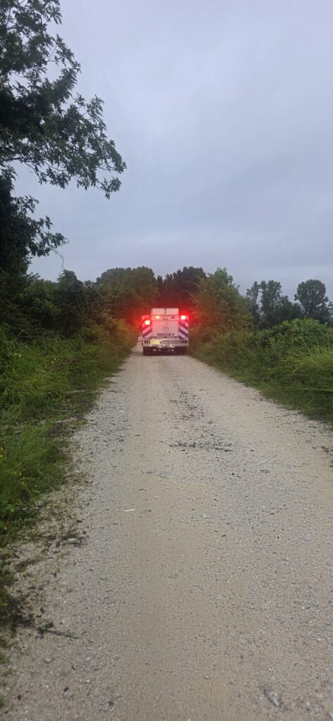 Pickup Found Partially Submerged Near Mud Creek