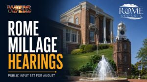 Rome 2026 millage rate hearings scheduled for August