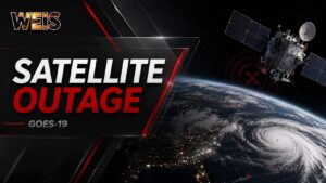 GOES-19 weather satellite outage affecting satellite imagery and forecasting data