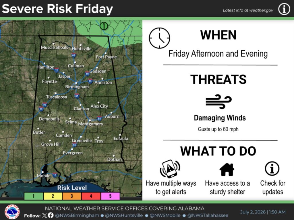 Strong Storms Possible, Dangerous Heat Expected Across WEIS Listening Area Today