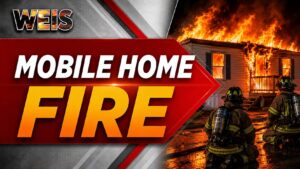 Gaylesville Fire Department responds to a mobile home fire on County Road 41
