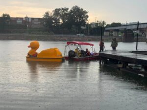 Gadsden Fire Department Responds to Report of Stranded Paddle Boat During Weekend Storms