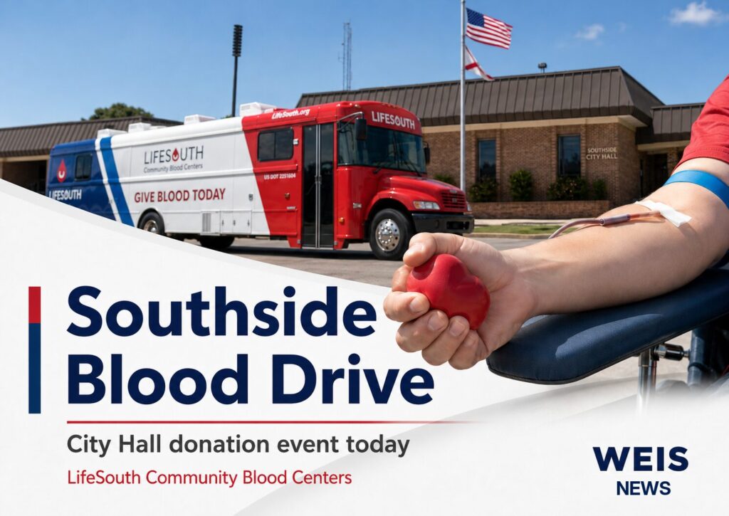 Southside City Hall Blood Drive Set for Today