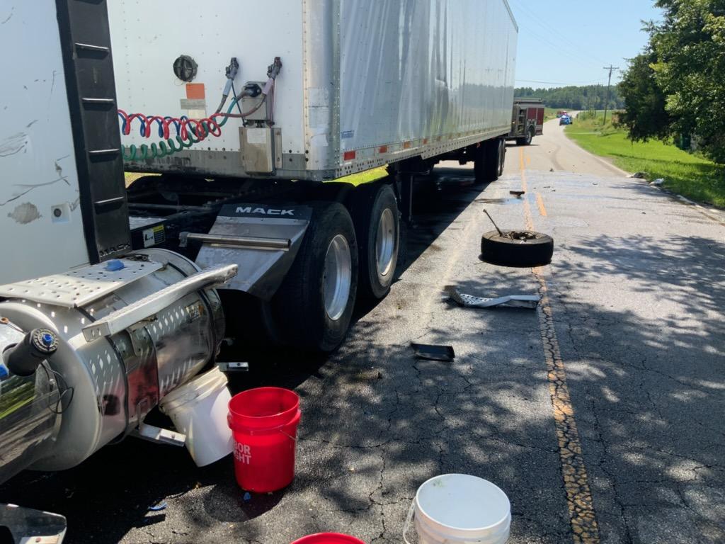 County Road 29 crash involving an 18-wheeler and pickup truck in Rock Run