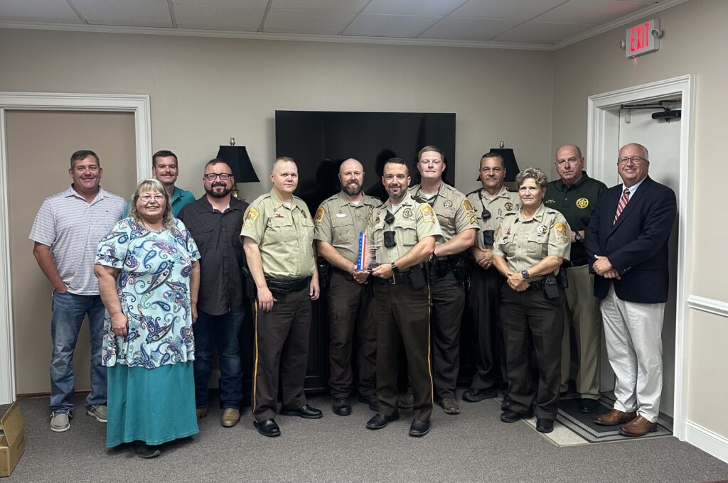 Cherokee County Board of Education meeting recognizes Cherokee County Sheriff’s Office School Resource Officers following the NASRO Model Agency Award.