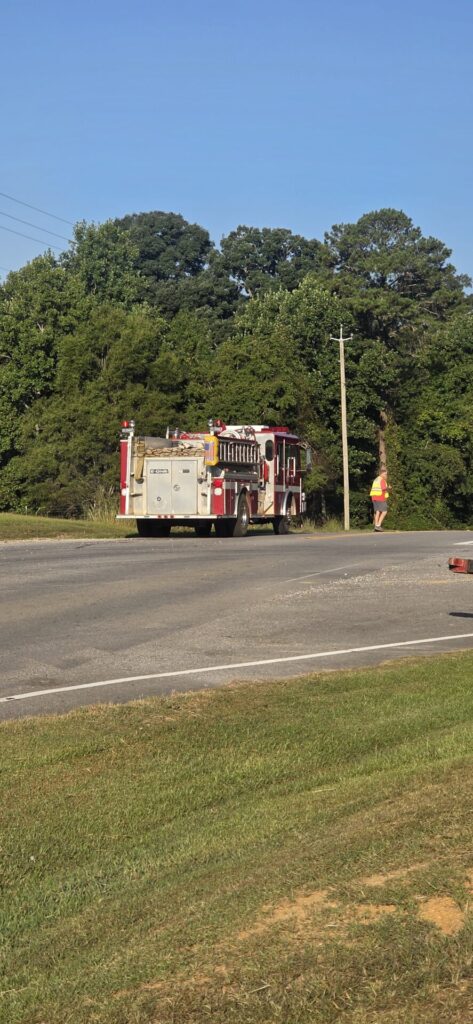 18-wheeler overturned on U.S. 411 in Moshat as recovery crews work at the scene