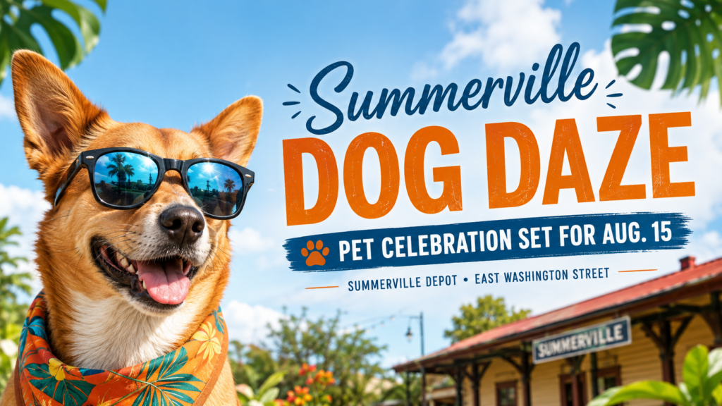 Summerville Dog Daze pet celebration set for Aug. 15 at the Summerville Depot and East Washington Street.