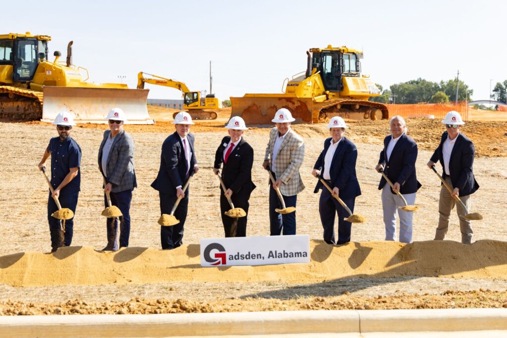 Gadsden State tennis center groundbreaking at Gadsden Sports Park in Gadsden