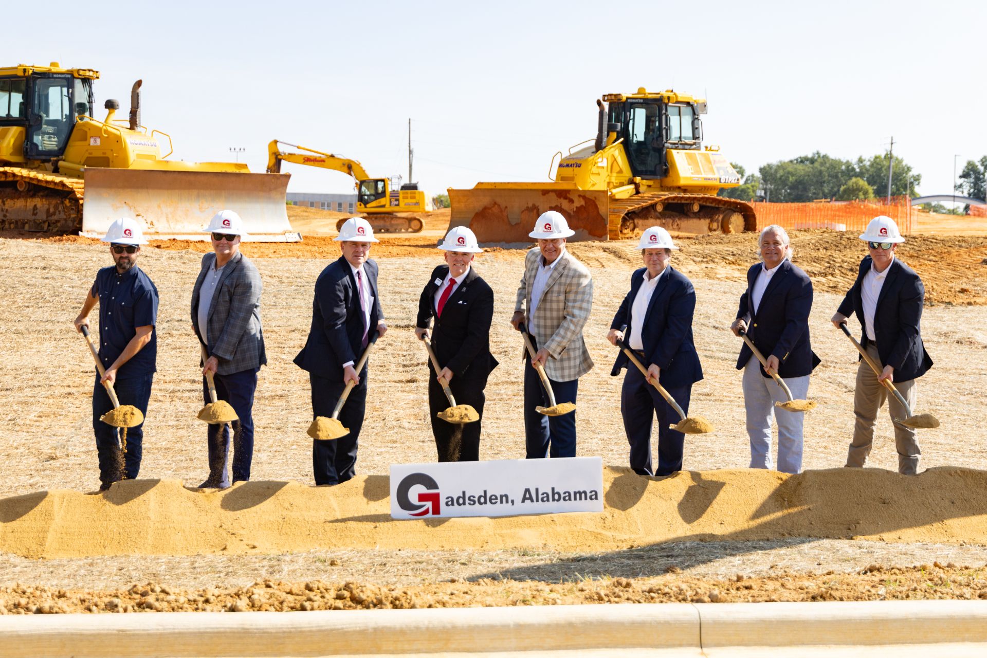 Gadsden State tennis center groundbreaking at Gadsden Sports Park in Gadsden