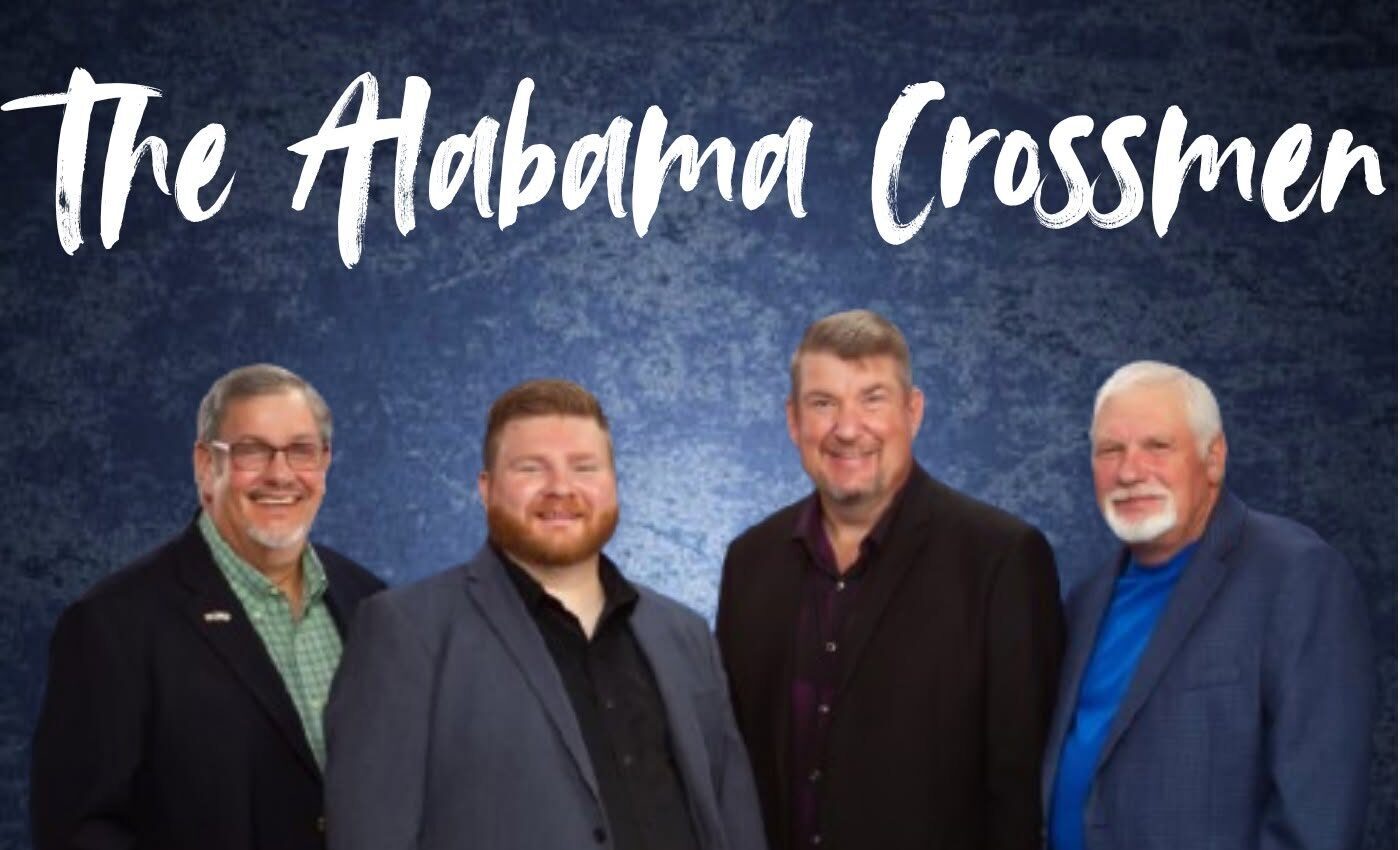 Flyer announcing The Alabama Crossmen at Pleasant Arbor Baptist Church’s homecoming service in Piedmont