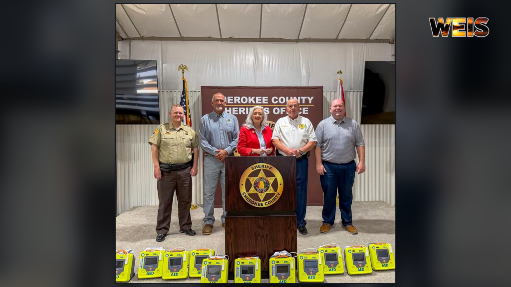 Cherokee County Sheriff’s Office announces 20 new AEDs for deputies and school resource officers