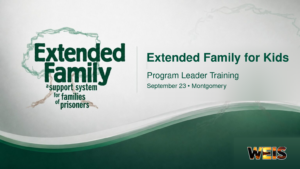 Extended Family for Kids leader training in Montgomery on Sept. 23.