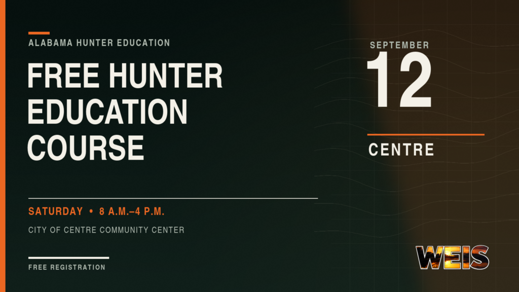 Free hunter education course in Centre scheduled for Sept. 12 at the City of Centre Community Center.