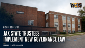 News image accompanying coverage of Jax State’s implementation of Act 2026-432, which addresses faculty senates, tenure reviews, and academic curricula.
