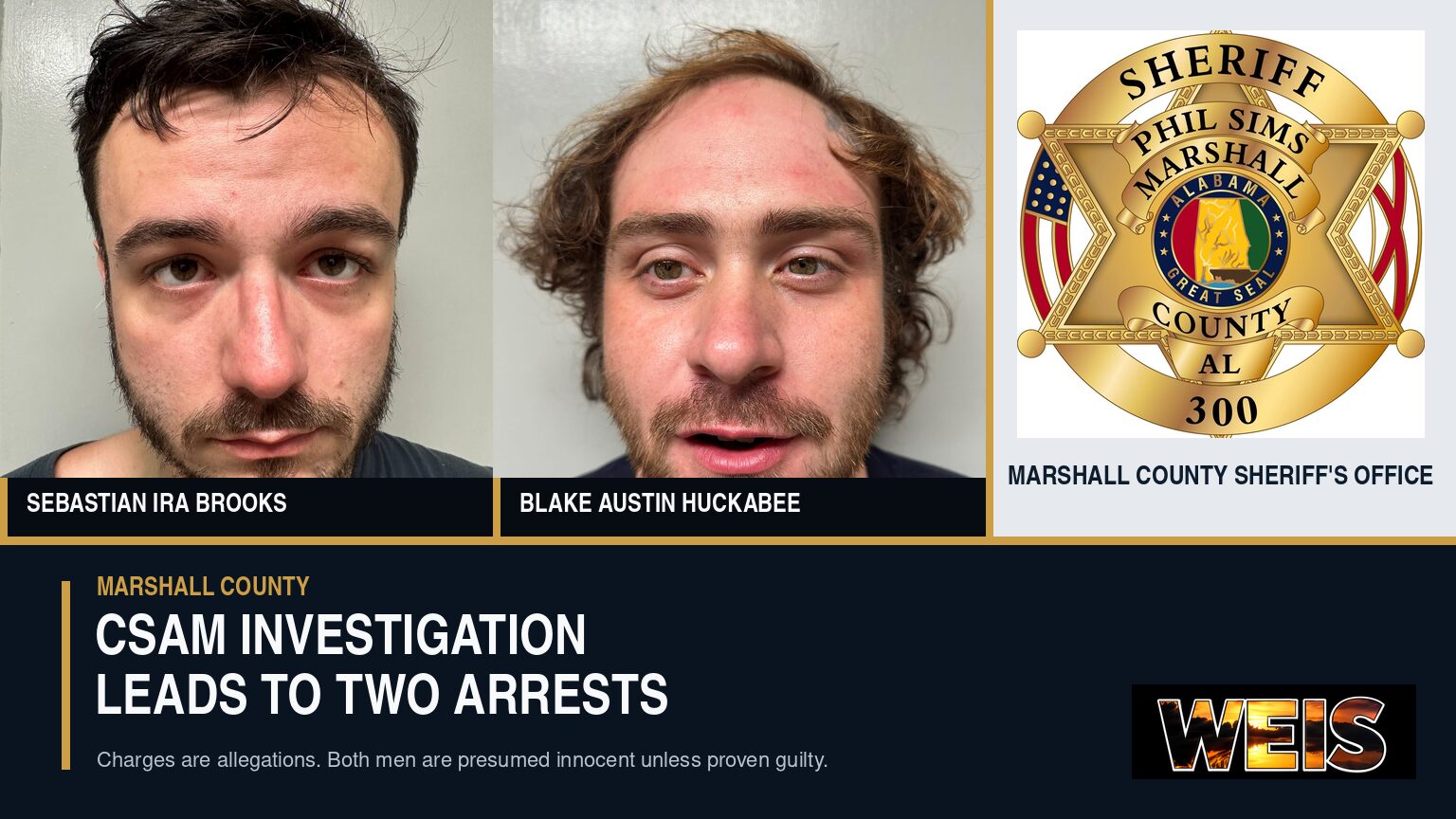 Marshall County CSAM Investigation Leads to Two Arrests
