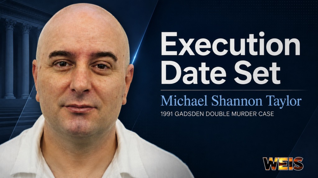 Michael Shannon Taylor execution date set in 1991 Gadsden double murder case