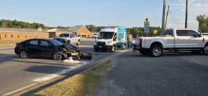 Armory Road crash in Centre involving three vehicles Tuesday morning
