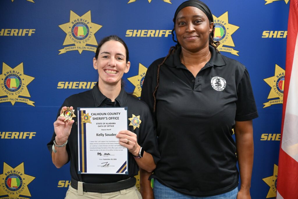 Deputy Kelly Stephens Souder assigned to animal-related investigations with the Calhoun County Sheriff’s Office