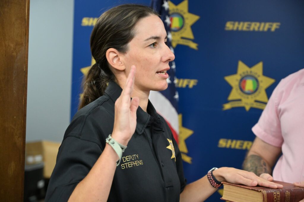 Deputy Kelly Stephens Souder assigned to animal-related investigations with the Calhoun County Sheriff’s Office