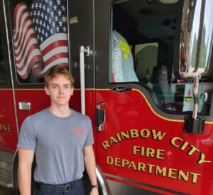 Rainbow City Firefighter Cole Neely earns aerial apparatus operations certification.