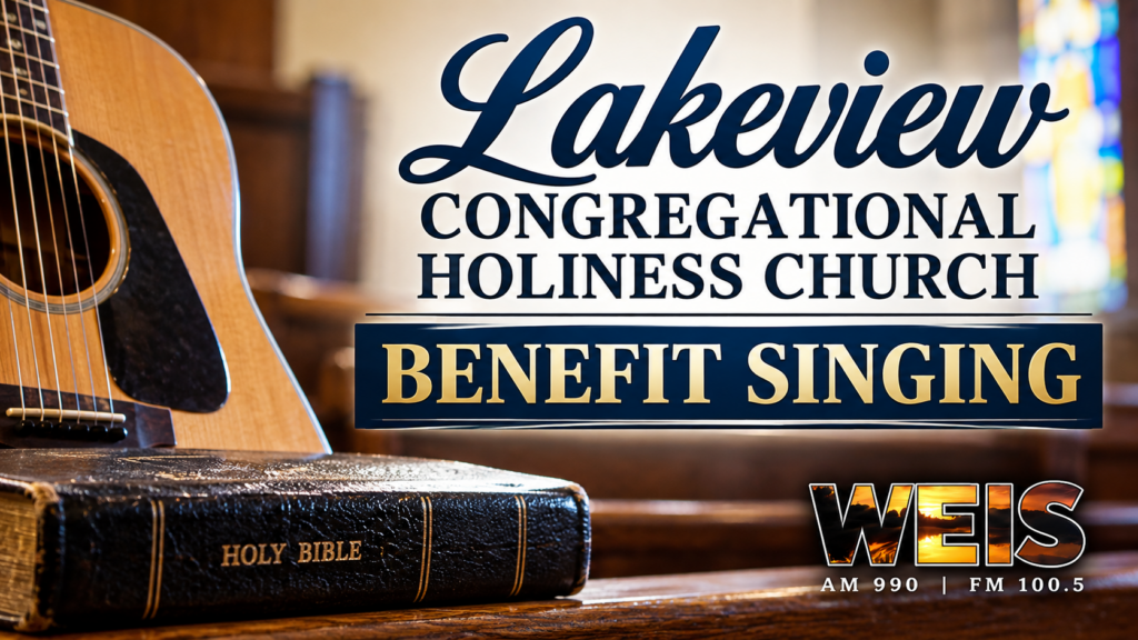 Lakeview Congregational Holiness Church benefit singing in Cedar Bluff on October 10, 2026