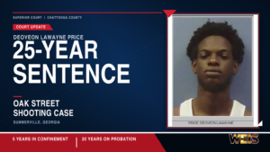 Deoveon Price Oak Street sentence news header for the Summerville shooting case