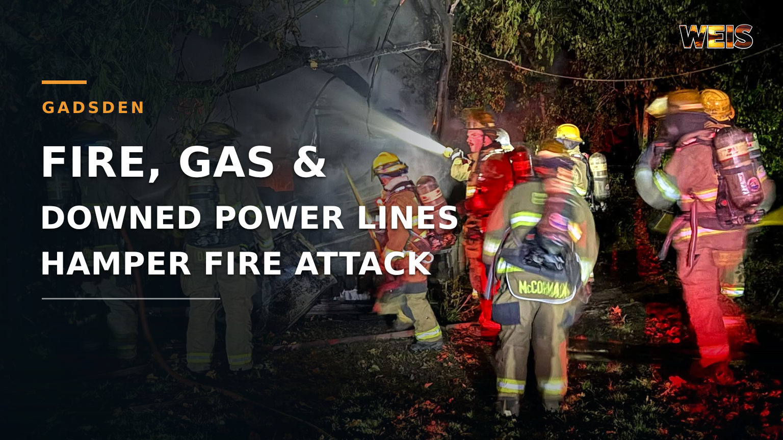 Gas and Electrical Hazards Complicate Gadsden Outbuilding Fire