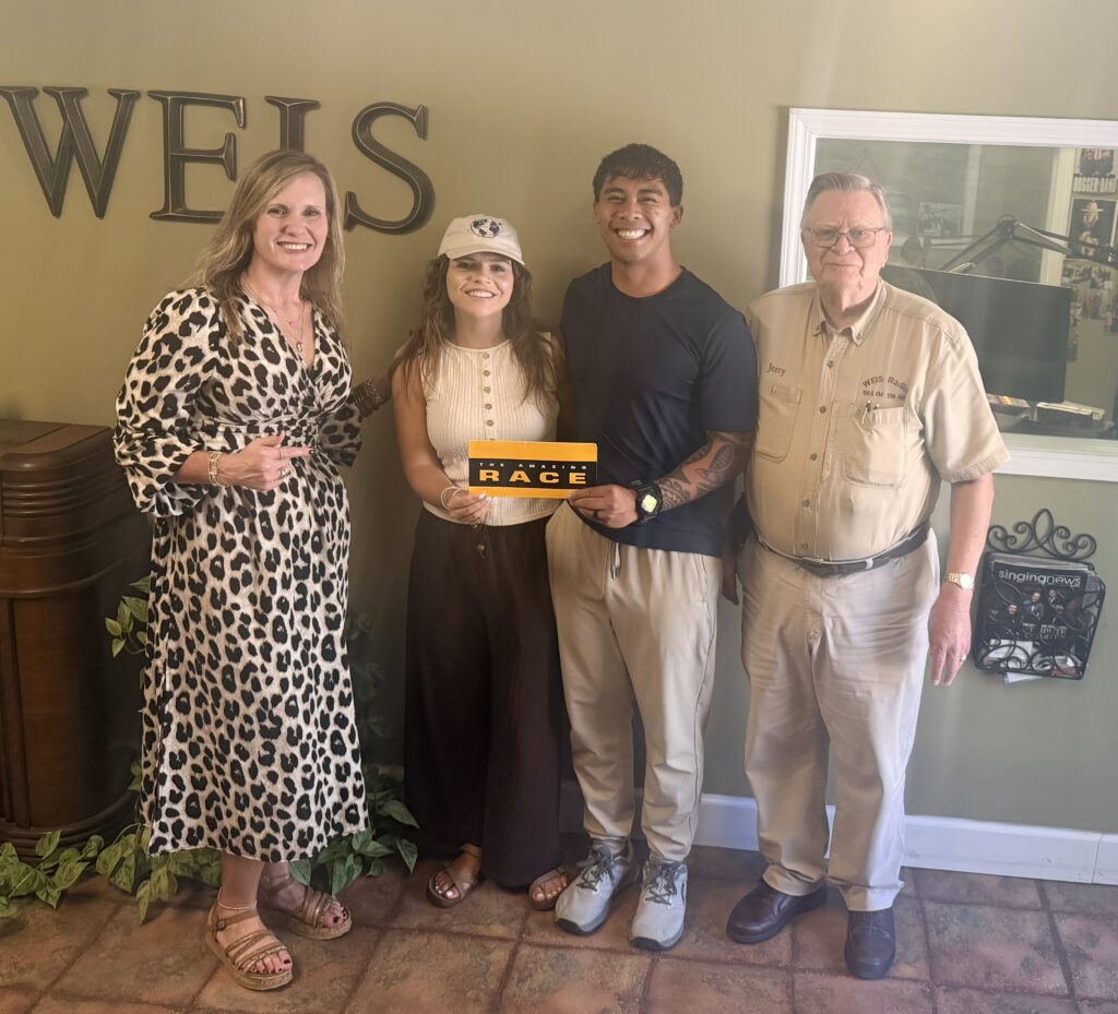 Daisha and Dalton Hamby, featured in WEIS Radio’s interview about “The Amazing Race.”
