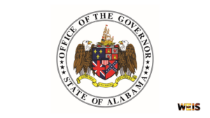Alabama Office of the Governor seal on a white background with the WEIS logo.