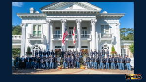 ALEA Class 2026-B gathers outside the Alabama Governor’s Mansion ahead of graduation, with WEIS brandi