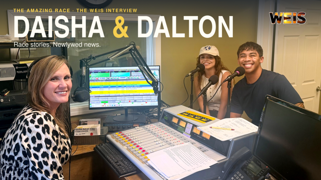 Daisha and Dalton Hamby, featured in WEIS Radio’s interview about “The Amazing Race.”