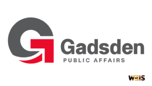 Gadsden Public Affairs logo on a white background with the WEIS logo.